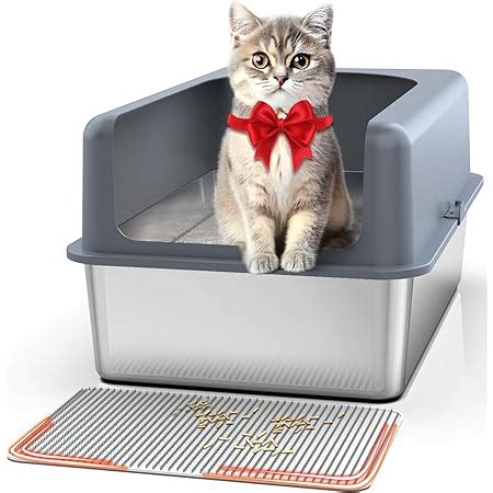 extra large metal litter box|extra large litter box with high sides.